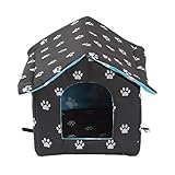 Haustierhütte - Katzenhäuser für Katzen im Freien | Katzenhäuser für...