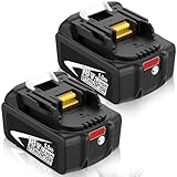 2Packs 5000mAh Ersatzakku für makita akku 18V 5.0Ah BL1860B BL1850B BL1850...