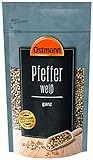 Ostmann Pfeffer weiß ganz 250 g, weiße ungemahlene Pfefferkörner,...