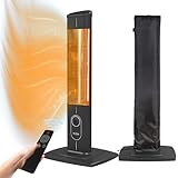 ICQN 2300 W Stand Heizstrahler mit Wasserdicht Schutzhülle, 4 Heizstufen...