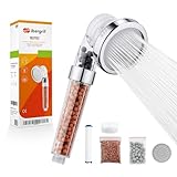 Ibergrif Duschkopf mit Filter–Wassersparende Hochdruck-Handbrause mit 3...