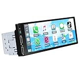 Podofo 1-Din Autoradio mit Carplay Android Auto Radio, 6,86-Zoll HD...