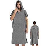 Mbiyhgta Umkleideumhang - Kleidponcho,Schnelltrocknender Umhang Bademant:...