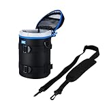 JJC Deluxe Objektiv Tasche mit 1 x Umhängeband, Wasserabweisend, Schwarz,...