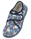 Beck Jungen Haie Hausschuh, Blau, 30 EU