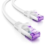 deleyCON 3,0m CAT7 Netzwerkkabel - 10 Gigabit - RJ45 Patchkabel Ethernet...