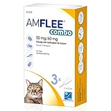 AMFLEE Combo Flohmittel für Katzen, 50 mg/60 mg Lösung zum Auftropfen...