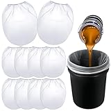 CATOR 10 Stück Farbsiebbeutel, 1 gal Weiß Filterbeutel, Feine...
