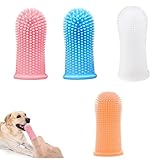 4 Stück Hundezahnbürste, 360º Pets Zähne Reinigung Zahnbürste,...