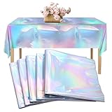 WYYFXY® 5 Stück Bunt Glitzer Tischdecke Party Tischdecke Plastik 137 ×...