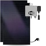 Photovoltaik Komplettanlage- KLARBEIT Balkonkraftwerk Set mit 2x Full Black...
