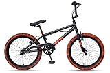 WYNN BMX Freestyle 20 Zoll Dirty schwarz-orange Rahmenhöhe 28 cm Kinder...