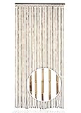 Kobolo Türvorhang Bamboo, 90x200 cm, 31 Stränge, braun, natürlicher...