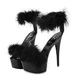 LIGIGWASH Damen Sandalen mit Ultrahohem Absatz Feinem Absatz Rutschfester...