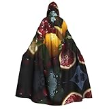 Nianyuer Halloween-Kapuzenumhang für Erwachsene, frischer...
