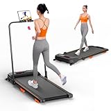 Laufband für Zuhause mit Neigung, 12 km/h Leiser Walking Pad, 2.5HP...