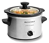 Elite Gourmet MST-250XS# 1,5 Liter Elektro-Slow Cooker Keramiktopf,...