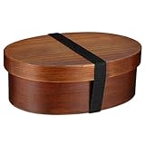 DOITOOL Retro Japanische Holz Lunchbox Single Layer Bento Food Container...