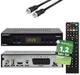 [ Test SEHR GUT, Note 1.2 *] Zehnder HX 2200 Sat Receiver + Satkabel, mit...