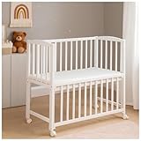 Baby Delux Baby Beistellbett weiß 90x40 cm Babybett Stubenwagen...