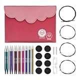 KnitPro Zing Deluxe Austauschbares Nadelspitzen-Set 5' (13 cm) | 8 Größen...