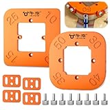 2 Stück Frässchlone Radius Schablonen Ecke,...