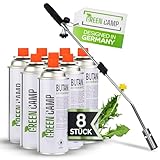 Green Camp® Unkrautvernichter inkl. Gaskartuschen - stabiler...