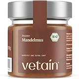 VETAIN Bio Mandelmus Cremig 200g - 100% Bio-Mandeln - reich an Protein &...