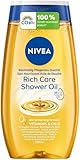 NIVEA Reichhaltig Pflegendes Duschöl (200 ml), sanftes Duschgel mit...