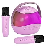 EULEUY Karaoke Maschine Kinder mit 2 Karaoke Mikrofon Kinder,...