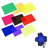 Hitzebeständige Lampenfolie - 9 Farben, 29,7 x 21cm A4 Farbfilter,...