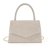 KBRPEY Clutch Abendtasche für Damen Glitzer Handtasche mit Abnehmbarer...