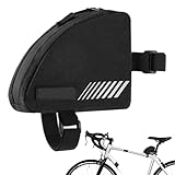 Dreieckige Fahrradtasche – 0,4 l Fahrrad-Oberrohrtasche, kompakte...