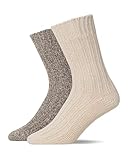 Snocks 2x Norweger Socken Herren und Frauen - Schwarz/Grau Größe 39-42...