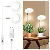Pflanzenlampe Led Vollspektrum, mit 20-67cm Höhenverstellbar Ständer, 2...