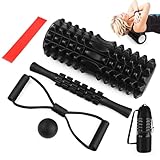 QOUBNIC Faszienrolle, 5-in-1 Massage Set Foam Roller Faszienrolle Massage...