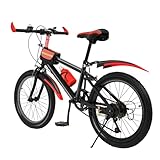 KigerNee 20 Zoll Mountainbike Feuerrot Carbonstahl-Rahmen 85kg Tragkraft -...