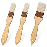 3 Stück Backpinsel, Pinsel zum Kochen, Pinsel Backen, Küchenpinsel...