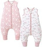 Chilsuessy Baby Schlafsack mit Füßen 2er Pack 2.5 Tog Kinder Winter...