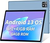 COLORROOM Tablet 10 Zoll, Android 13 Tablet, 2GB RAM+64GB ROM+512GB...