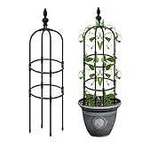 Stronrive Rankhilfe Obelisk - Metall Garten Rankhilfe Pflanzenstützen...
