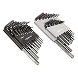 Amazon Basics Innensechskant-Schlüssel-Set, 36-teilig, Zoll/SAE und...