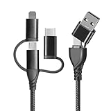 Unillous Multi USB Kabel, Universal Ladekabel 5 in 1 USB C Datenkabel mit...