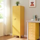 [en.casa] Einzelspind Kurikka Metallspind mit 2 Ablagen 137 x 38 x 38 cm...