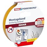 tesa Powerbond INDOOR - Doppelseitiges Montageband für den Innenbereich -...