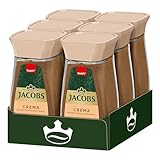 Jacobs löslicher Kaffee Crema, 6 x 200 g Instant Kaffee