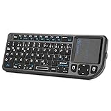 Rii X1 Mini Tastatur Wireless, Kabellos Tastatur mit Touchpad, Mini...