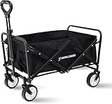 Klappbarer zusammenklappbarer Bollerwagen, Strandkarren mit großer...