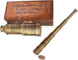 WOANIN 1915 London Messing Maritim 15x Vintage Piraten Spyglass Teleskop -...