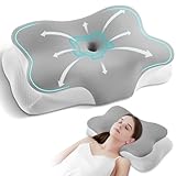 Silkena Kissen, Nackenkissen Memory Foam, Ergonomisches Kopfkissen mit...